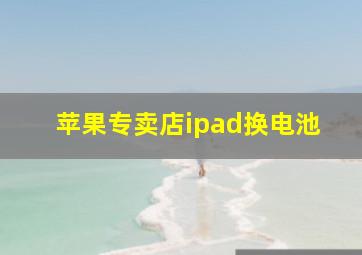 苹果专卖店ipad换电池