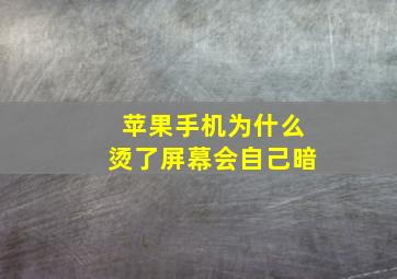 苹果手机为什么烫了屏幕会自己暗