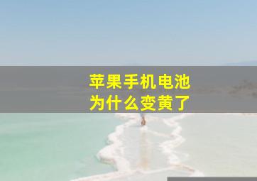 苹果手机电池为什么变黄了