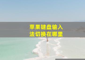 苹果键盘输入法切换在哪里