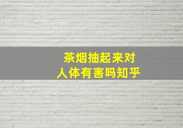 茶烟抽起来对人体有害吗知乎