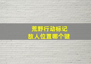 荒野行动标记敌人位置哪个键