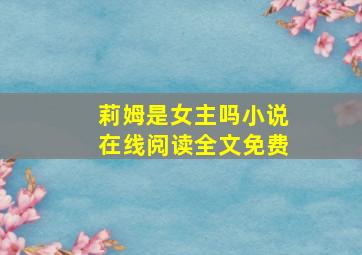 莉姆是女主吗小说在线阅读全文免费