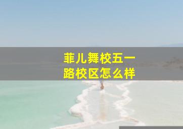 菲儿舞校五一路校区怎么样