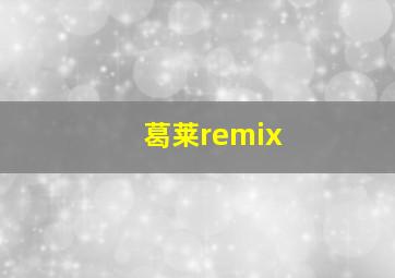 葛莱remix