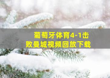 葡萄牙体育4-1击败曼城视频回放下载