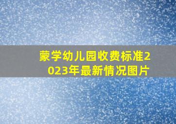 蒙学幼儿园收费标准2023年最新情况图片