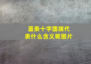 蓝条十字国旗代表什么含义呢图片