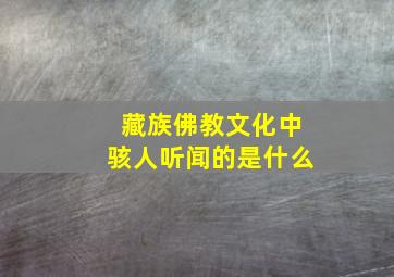 藏族佛教文化中骇人听闻的是什么