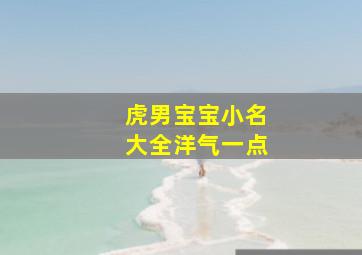 虎男宝宝小名大全洋气一点