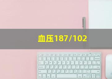 血压187/102