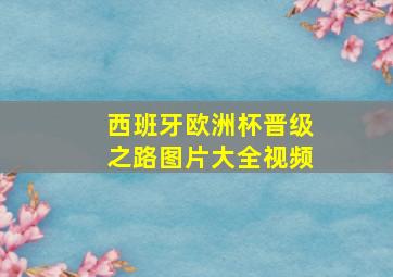 西班牙欧洲杯晋级之路图片大全视频