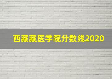 西藏藏医学院分数线2020