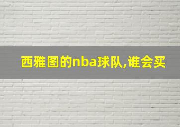 西雅图的nba球队,谁会买