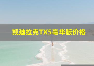 觊廸拉克TX5毫华版价格