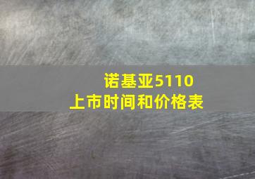 诺基亚5110上市时间和价格表