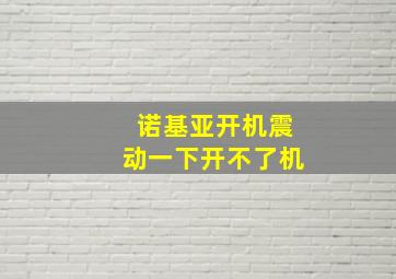 诺基亚开机震动一下开不了机