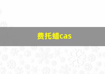 费托蜡cas