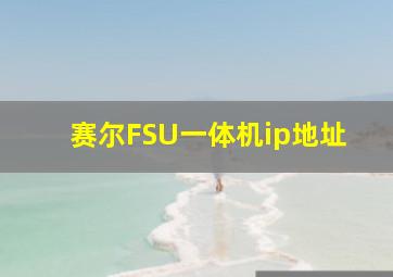 赛尔FSU一体机ip地址