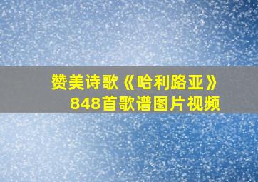 赞美诗歌《哈利路亚》848首歌谱图片视频