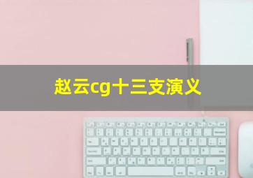 赵云cg十三支演义