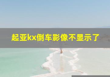 起亚kx倒车影像不显示了