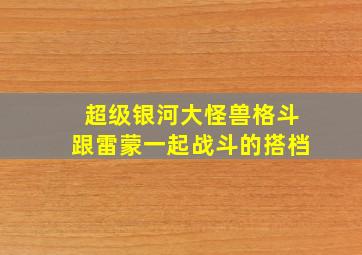 超级银河大怪兽格斗跟雷蒙一起战斗的搭档