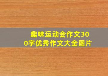 趣味运动会作文300字优秀作文大全图片