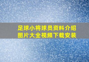 足球小将球员资料介绍图片大全视频下载安装