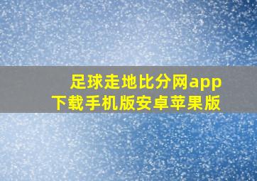 足球走地比分网app下载手机版安卓苹果版