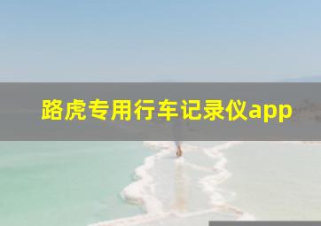 路虎专用行车记录仪app