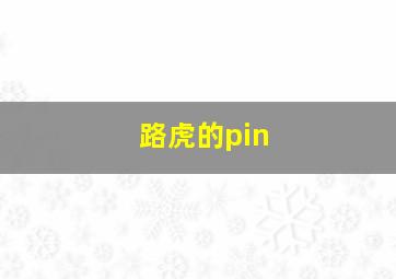 路虎的pin