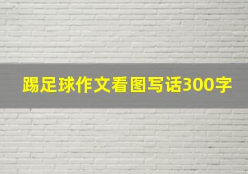 踢足球作文看图写话300字