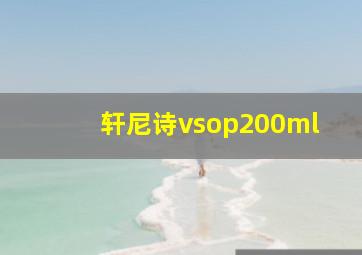 轩尼诗vsop200ml