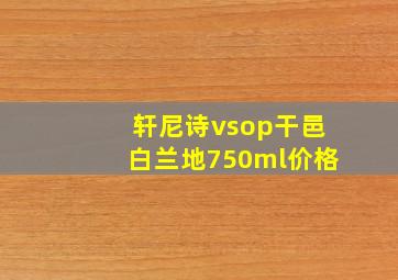 轩尼诗vsop干邑白兰地750ml价格