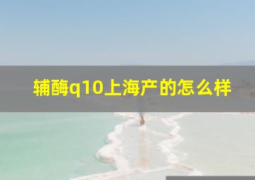 辅酶q10上海产的怎么样