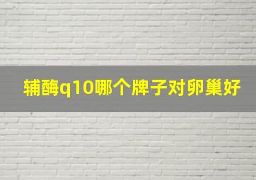 辅酶q10哪个牌子对卵巢好