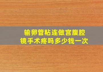 输卵管粘连做宫腹腔镜手术疼吗多少钱一次