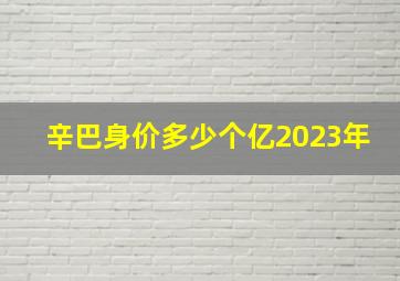 辛巴身价多少个亿2023年