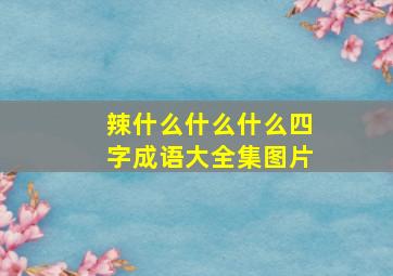 辣什么什么什么四字成语大全集图片