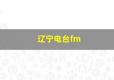 辽宁电台fm