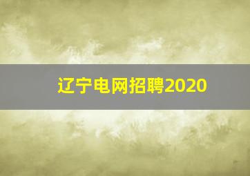 辽宁电网招聘2020