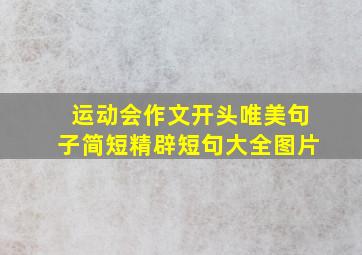 运动会作文开头唯美句子简短精辟短句大全图片