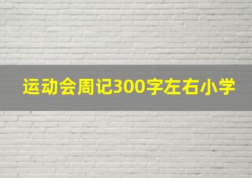 运动会周记300字左右小学