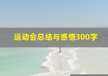 运动会总结与感悟300字