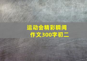 运动会精彩瞬间作文300字初二