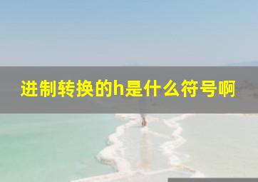 进制转换的h是什么符号啊