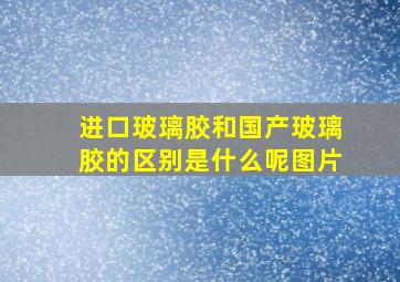 进口玻璃胶和国产玻璃胶的区别是什么呢图片