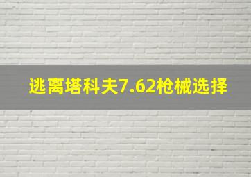 逃离塔科夫7.62枪械选择