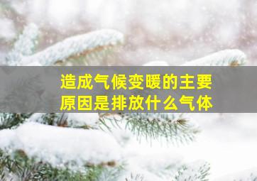 造成气候变暖的主要原因是排放什么气体